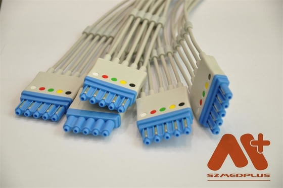 5 l'avance AHA cassent le câble patient M1644A Philips Compatible d'ECG